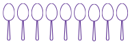 9 spoons