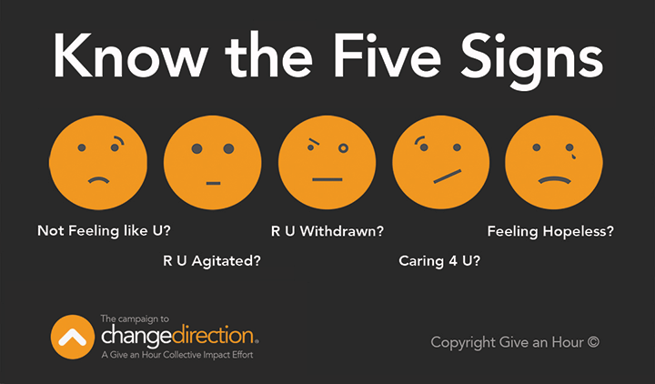 Five signs graphic